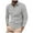Grey, variant on Hiiyo Men's Polo Shirt Solid Color Long Sleeve T-Shirt, Sizes S-XXXL