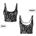 thumbnail image 5 of Xecao Snake for Sports Bra with Removable Pads, Crop Tank Top Design, Women's Longline Sports Bra - Non-Wired - XX-Large, 5 of 9