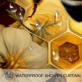 thumbnail image 3 of Bee Bathroom Curtains Set - Waterproof Printed Shower Curtain with Hooks - Bathroom Decoration, 3 of 5