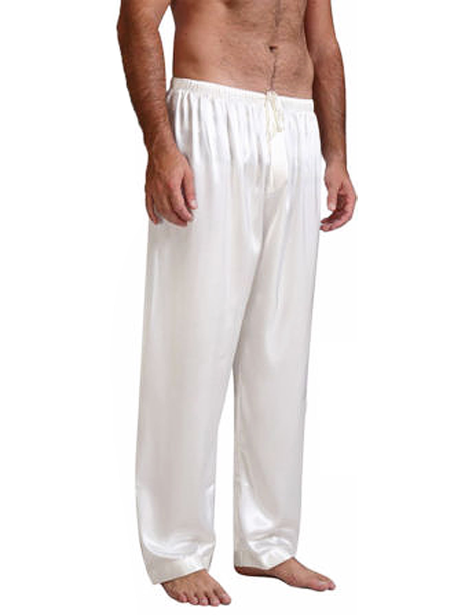 citgeett - Mens Classic Satin Pajamas Sleepwear Pyjamas Pants Sleep ...