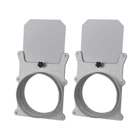 POWERTEC 2PK 6 inch Aluminum Blast Gate for Dust Collector, Dust Collection Fittings (70227-P2)