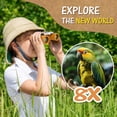 thumbnail image 4 of USCAMEL Binoculars for Adults Kids, 8x21 Compact Binoculars for Child, FMC Foldable Pocket Binoculars for Outdoor Bird Watching, Orange, 4 of 7