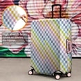 thumbnail image 4 of Colorful Checkerboard Pattern Luggage Cover Fashion Suitcase Cover Baggage Covers Fit 25-28 Inch Luggage (Go Travel), 4 of 5
