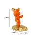 thumbnail image 3 of Soporte Para Teléfono Soporte para teléfono con forma de oso, antideslizante, con estatua bonita, para escritorio de dormitorio (naranja) Wdftyju Libre de BPA, 3 of 3