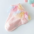 thumbnail image 5 of Baby Girls Ankle Short Princess Socks Cotton Lace  Frilly Ruffle Soft Socks, 5 of 5