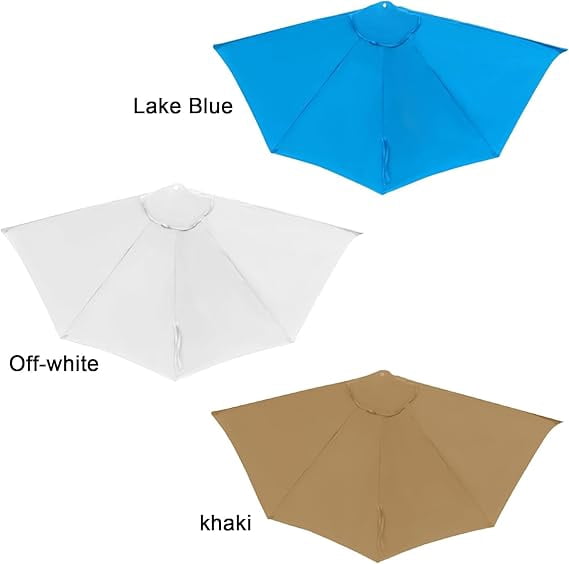 Joqmia Patio Half  Umbrella Replacement Canopy Cover - 9FT Half Umbrella Outdoor Patio Canopy with Easy Hand Crank - Condo, Townhouse, or Balcony Furniture(Khaki-White-Blue,3pc)
