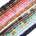 thumbnail image 4 of HOOUN Natural Cylinder Turquoises Agates Cylinder Loose Beads For Jewelry Making DIY-Lake Blue Sediment-4x8mm about 50pcs, 4 of 9