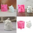 thumbnail image 2 of Silicone Moulds Shy Pig Candle Molds Handmade Epoxy Resin Molds Ornament Plasters Molds Castings Molds Soap Molds, 2 of 4