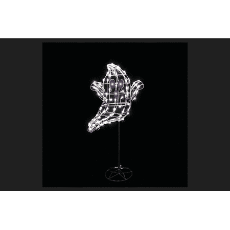 Santa's Best Floating Ghost LED Lighted Halloween Decoration White 60 in. H x 9 in. W x 22.5
