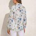 thumbnail image 2 of Spring Floral Butterfly Long Sleeve Blouse Woman Streetwear Casual Shirts Summer Oversize Woman Streetwear Clothing Birthday Present, 2 of 7