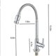 thumbnail image 2 of Outdoor Kitchen Sink Faucet - 360 Rotatable Single Hole Single Handle Cold Water Kitchen Faucet Flexible Neck Laundry Room Tap Bar Garden Outdoor Fauc, 2 of 4