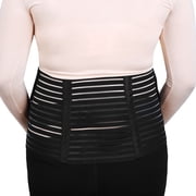 Unique Bargains Maternity Antepartum Belt Pregnant Women Abdominal Support Waist Belly Band Back Brace Black Black M