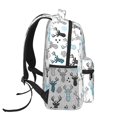 thumbnail image 3 of Balery Winter Art Blue and Black Moose Mochila Escolar Impresa, Mochila Ligera para Viajes Casual, Mochila Duradera y Cómoda Multifuncional, Mochila para Laptop-One Size, 3 of 5