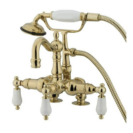UPC 663370047336 product image for Kingston Brass CC1015T Clawfoot Tub Filler Vintage Faucet Triple Handle; Polishe | upcitemdb.com