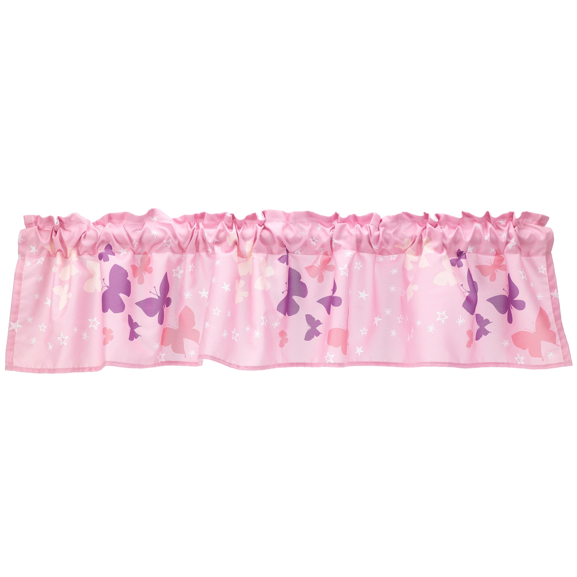 Bedtime Originals Butterfly Kisses Pink Window Valance