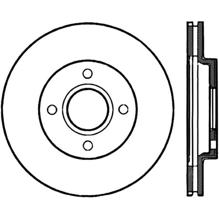 StopTech 128.61061R StopTech Sport Rotors; Drilled; Front Right;10.15 in. Dia.; 1.71 in. Height; Fits select: 2000-2004 FORD FOCUS