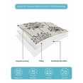thumbnail image 4 of Twin Quilt Bedding Set, Farmhouse Dandelion Reversible Summer Quilt 3 Pieces, Spring Modern Country Flower Black Beige Lightweight Bedspreads Coverlets with 2 Pillow Shams for All Seasons, 4 of 5