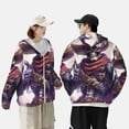 thumbnail image 5 of Haiem Cool Skull Cowboy UPF 50+ Fishing Shirts for Men Long Sleeve UV Sun Protection Hoodie Non-Mask Outdoor Hiking Shirts, 5 of 8