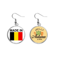 thumbnail image 1 of En Bélgica, país de amor Pendiente del lóbulo de la joyería del pendiente de la hoja del otoño Unbranded M, 1 of 3