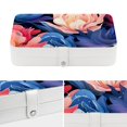 thumbnail image 4 of Flower Travel Jewelry Box Display Case with Removable Compartment - Portable PU Leather Organizer, 4 of 6