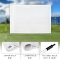 thumbnail image 3 of Bandera de Golf KINGTOP Blanca Lisa 20x14 cm Nylon 420D para Patio Trasero, 3 of 8