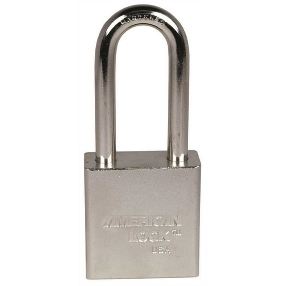 American Lock A5201 1-3/4 in. Padlock Solid Steel Body KD Triple Satin Chrome