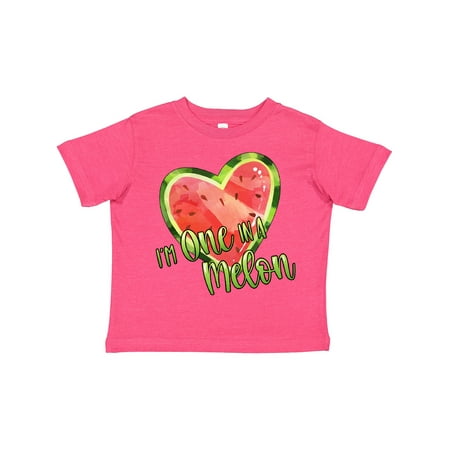 

Inktastic I m One in a Melon- Watermelon Heart Gift Toddler Boy or Toddler Girl T-Shirt