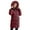 Wine, variant on RYRJJ Women's Winter Puffer Coat Windproof Long Warm Down Coats Thicken Hooded Fleece Lined Parka Jackets with Zipper Pockets(Black,XL)