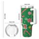 thumbnail image 5 of Regalos personalizados de Feliz Navidad para vasos de 40 oz con asa y pajita - Taza de café de viaje de acero inoxidable con tapa - Regalos ideales para mujeres, niñas y niños en cumpleaños y Navidad, 5 of 8
