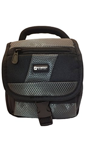 Navitech Black Portable Camera Shoulder Bag Compatible with The Sony DSCWX350 Digital Compact Camera