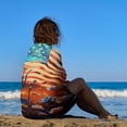 thumbnail image 3 of Independence Day Of The United States Flag Ultra Fine Fiber Beach Towels for Travel And Quick Drying Absorbent Towels for Swimming, 3 of 7