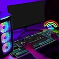 thumbnail image 2 of 31.5x11.8 in Python Cheat Sheet RGB Led Mousepad for Beginner, Python Reference Guide Led Desk Mat, Python CheatSheet for Software Engineers, Gift for AI Programmer Desk Mat, 2 of 3