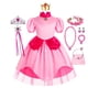 thumbnail image 2 of Vestido de Halloween de las niñas Super Mario disfraz Pricess Peach vestido de Día de los niños vestido de princesa rosa, 2 of 4