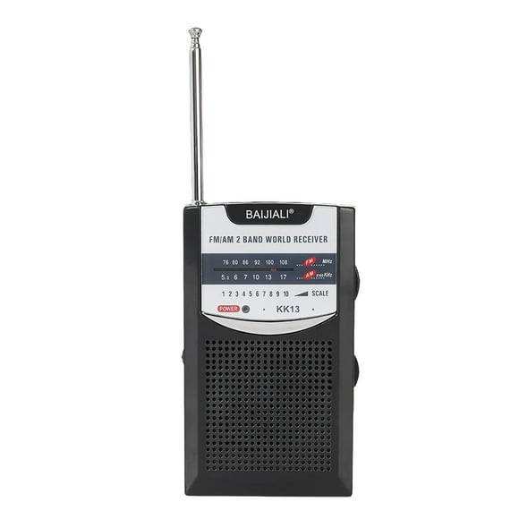 FM Two- Vintage Radio Mini Retro Portable Radio AM FM Radio Built-in Speaker