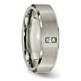 thumbnail image 6 of Titanium Satin & Polished with Diamonds 7mm Band, 6 of 11