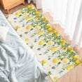 thumbnail image 4 of Kitchen Rugs and Mats 2 Pieces Floral Lemon Runner Rug Sets Fruit Eucalyptus Leaf Branch Retro Soft Comfort Standing Kitchen Mats for Floor Absorbent Area Rugs Carpet Non Slip Cushioned Doormat, 4 of 9