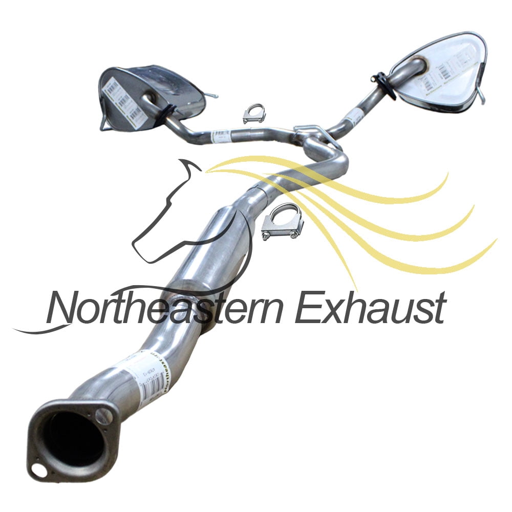 Northeastern Exhaust Stainless Steel Resonator Y-Pipe & Dual Muffler Kit Fits 2006–2009 Subaru Legacy 2.5L Sedan Direct Fit