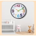 thumbnail image 4 of Reloj de Pared YONGSHENG Diseño 3D Números Grandes 30cm con Pilas para Sala de Estar, 4 of 5