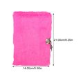 thumbnail image 2 of Plush Cover Journal Plush Cover Notepad Lock Design Notebook Decorative Plush Notepad Gift, 2 of 9
