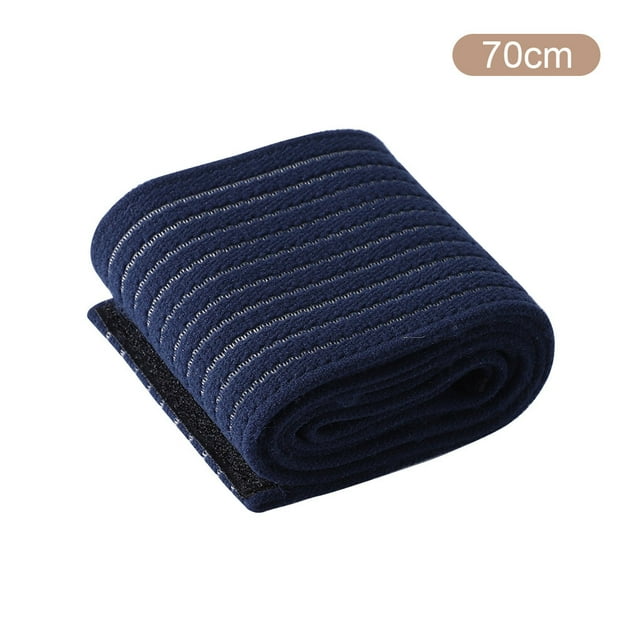 Bandage Élastique Auto-Adhésif Bande Portable Protectrice Extérieur Nylon Extérieur Ruban Nylon Bandage, Bleu Foncé, 70cm, Protège-Cheville