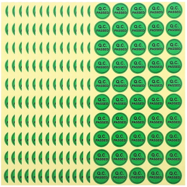 1000pcs Self Adhesive QC Passed Labels Warehouse Quality Stickers Check Tested Stickers for DIY