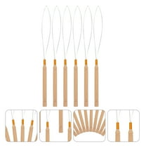 HONITANO 6Pcs Bead Threader for Hair Stainless Steel 9.04x0.79x0.20in for Hair Stylists and Enthusiasts