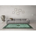 thumbnail image 3 of Ahgly Company Indoor Rectangle Persian Turquoise Blue Traditional Area Rugs, 8' x 12', 3 of 4