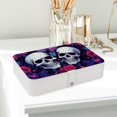 thumbnail image 6 of Skull Elegant PU Leather Jewelry Box with Removable Compartment, Portable Earring Organizer, Necklace Organizer, and Decorative Box, 6 of 6