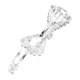 thumbnail image 3 of Accesorios Únicos 1 Pc Pinzas para el Cabello Grace Crystal Bow Clip Tono Plateado, 3 of 5