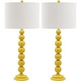 thumbnail image 1 of Safavieh Jenna Stacked Ball Lamp (Set Of 2) in Yellow, 1 of 2