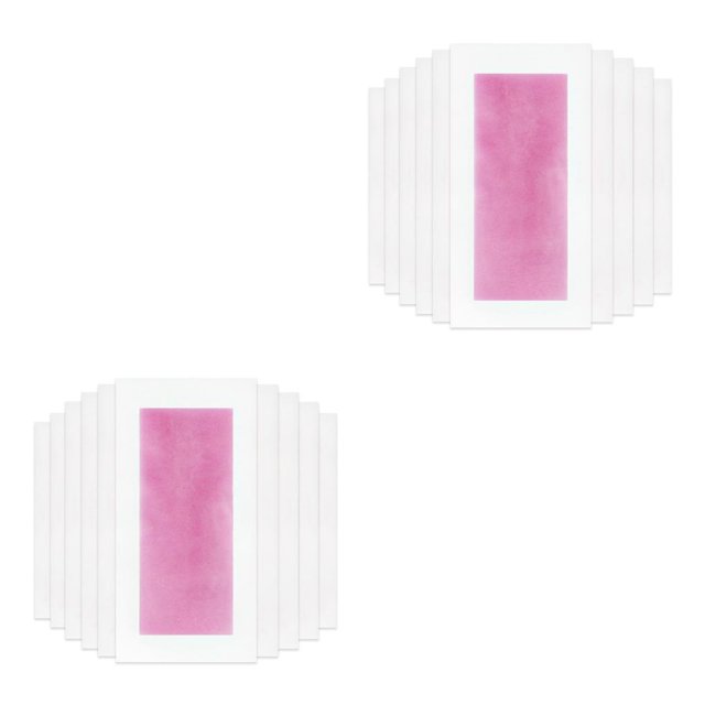 Seitruly 10 hojas de papel de depilación de doble cara pierna axila brazo suministros de depilación rápida Type1 NO1