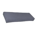 thumbnail image 4 of Soft Bench Cover Home Decor Dining Room Chair Removable Polyester Dustproof Seat Dark Grey, 4 of 8