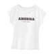 thumbnail image 3 of Camiseta para mujer de verano, ropa de calle, cuello redondo, para vacaciones, deportes, mochilero S, 3 of 7