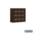 thumbnail image 1 of Salsbury 19035-09ZSK 5 in. Cell Phone Storage Locker - 3 Door High Unit - 9 A Doors - Bronze - Surface Mounted - Master Keyed Locks, 1 of 1